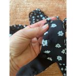 Princess Polly  Camina Floral Long Sleeve Crop Top in Black & White Size S Photo 6