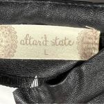 Altar'd State  Faux Leather Black Mini Pencil Skirt w/White Stars Size L (B19) Photo 4