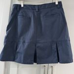 Lands' End Lands‎ End Women’s Navy Blue Size 8 Short Uniform Skort Skirt Back Pleat Pockets Photo 1