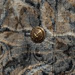 Vintage Outback Red Tapestry Brocade Suit Vest Small Brown Gray Black Metallic Photo 3