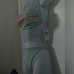 Sports illustrated Swimsuit two Piece Mint Color SIZE 12 NWT Green Photo 3