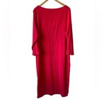 Chico's Travelers Red Dress Split Shoulder Photo 1