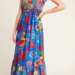 Anthropologie Payal Jain 3D Embroidered Maxi Floral Tiered Dress Size 8 Photo 0