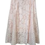 Reiss Chloe Floral Burnout Pleat Midi Skirt Photo 11