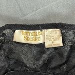 Victoria's Secret Vintage Gold Label Black Lace Bralette Pearls Flower P XS Photo 6