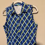J. McLaughlin Athletic Polo Dress Size Medium Blue and Yellow Photo 1