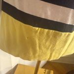 Joseph Ribkoff  Striped Zip-Up Jacket Black White Yellow Size 14 Photo 7