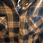 Blooming Jelly  Orange and Black Grunge Tshirt Shacket Hoodie Photo 2