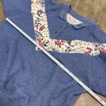 American Vintage Vintage cottagecore coquette grandma grannycore floral collared sweatshirt Photo 2