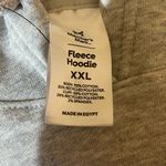 Members Mark  Womens Fleece Gray Hoodie Sweater Size XXL Ribbed Kangaroo Pocket Photo 5