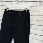 Anne Klein  Women’s Size 6 Black Bootcut Dress Pants Mid Rise Stretch Wide-Leg Photo 6