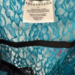 Stunning Lace Turquoise Slip Blue Size 1X Photo 2