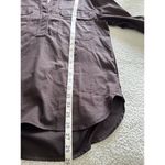 Madewell $88 Utility Stretch Slim Long Sleeve Shirt Top Dark Carob Sz S NS410 Photo 15