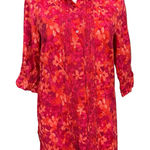 Coldwater Creek  Women’s Button Front Tunic Dress Abstract Print Size Large Photo 0