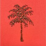 Fresh Produce  sweatshirt small coral palm tree print studded pullover cropped Photo 4