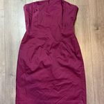 EXPRESS Dress Mini Strapless Burgundy Purple 7/8 Photo 0