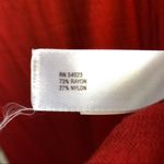 Gap  Coral Red Lightweight Long V Neck Cardigan Size Small Photo 5