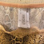 Sophie B. Snake Print Lace Accent Cami Tank SzL Tan Size L Photo 2