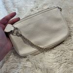 Coach  F53340 Pebbled Leather Large Chain Wristlet  Phone Purse Ivory/Cream NWT Photo 8