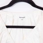 Reformation Sonny Organic Cotton Poplin Stretch Ruched Puff Short Sleeve Blouse Photo 1