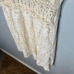 Modcloth A'reve ivory cream boho mesh sleeveless pullover dress size large Photo 7