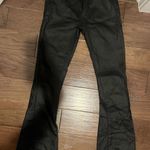 Edikted  Black Leather Pants Flare Photo 0