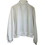 Aerie  White Button Neck Pullover Sweatshirt Casual Lounge Cozy Top Sz XL Photo 2