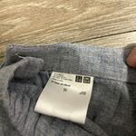 Uniqlo Light Blue Linen Full Skirt XS Photo 3