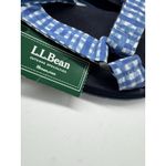 NWT L.L Bean Maine Isle Four Point Blue Gingham Plaid Sandals Women’s Size 8 Photo 6