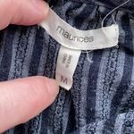 Maurice's Maurice’s blouse button and tie front shirt sleeve wide neckline size medium Photo 5