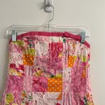Lilly Pulitzer vintage y2k Dress Women's Patchwork Strapless Short Cotton Sz 4 Photo 2