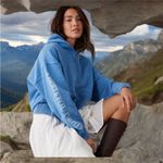 American Eagle  Blue Grateful Dead Graphic Relaxed Fleece Hoodie XS Photo 2