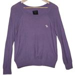 Abercrombie & Fitch Womens Purple Knit Cotton Pullover Scoop Neck Sweater Size S Photo 0