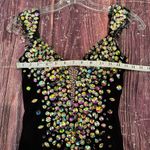 Johnathan Kayne Woman’s Size 0  Evening Gown Velvet Beaded Train Prom Wedding Photo 7