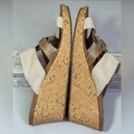 Skechers  Women's Cali/Beverlee Cork Wedge T-Strap Sandals Sail Away Beige-8.5 Photo 3