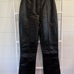 Boohoo Black Leather Pants Photo 0