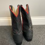 Dan Post  Womens Cowboy Cowgirl Country Western Red Black Boots Size 5.5 Photo 2