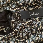 Lulus Black Floral Print Tierer Maxi Dress Size S Nwt Photo 8