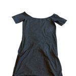 Monrow Grey Midi Length Ruched Stretch Dress Off Photo 5