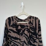 Rails  Jasmine Dress Mocha Bengal Long Sleeve Size Medium Brown Animal Print Photo 4