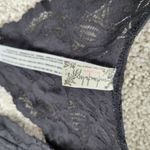 Free People Intimately Womens Bralette L Black Lace Stretch Racerback Pullover Photo 9