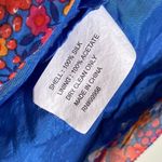 Shoshanna Blue Multicolored Floral Silk Long Sleeve Blouse Top Size 10 Photo 4