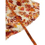 Strapless Floral Mini Sun Dress Flower Beach Coverup Tube Top Coastal Travel Vac Blue Size M Photo 4