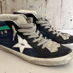 Golden Goose Blue Denim Mid Star Sneakers Photo 0