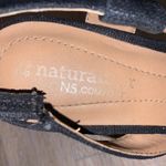 Naturalizer  Lulianna N5 Comfort black open toe wedges fabric elastic ankle Photo 8