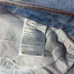 KanCan Denim Jean Mini Skirt Distressed Raw Hem Western Boho Rodeo Size 28 / 9 Blue Photo 3