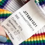 SheIn Rainbow Striped Sleeveless Ribbed Knit Mini Dress Size XL Photo 9