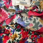 Entro  Dress Women S Pink Floral Off Shoulder Boho Cottagecore Maxi Ruffle Whimsy Photo 5