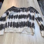 American Vintage  Black White Tie-Dye Sweatshirt Yellowstone National park crew Photo 1