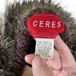 Y2K Ceres Fairy Grunge Faux Fur Chunky Knit Open Cardigan Women’s L Chocolate Brown Size L Photo 9